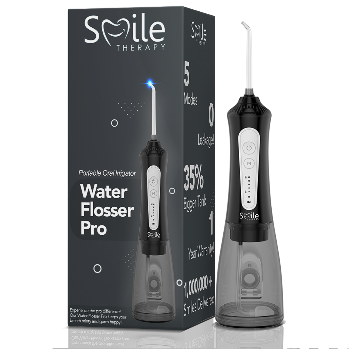 Efficient Water Flosser: Portable Oral Irrigator, Long Battery Life, 3 Pressure Settings, Ideal for Braces & Gum Care DP7